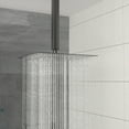 thumbnail image 4 of Dual Shower Head - 10 Inch Ceiling Mount Square Shower System with Rough-in Valve,Matte black, 4 of 9