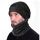 thumbnail image 1 of Gorro de invierno, conjunto de bufanda, gorro de punto cálido de lana para hombres y mujeres, 1 of 1