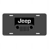 Jeep Grill Logo on Front Mesh Grill Graphic Special Aluminum Metal License Plate