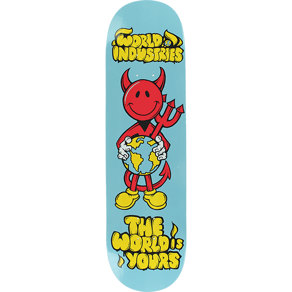 World Industries Devil Man The World Is Yours Skateboard Deck 8.38