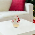 thumbnail image 2 of Led Wool Lit Snowman In Santa Outfit, 2 of 3