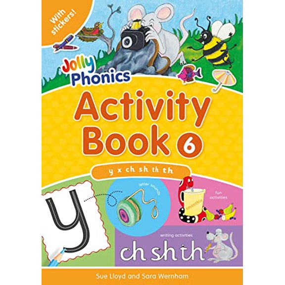 Pre-Owned Jolly Phonics Activity Book 6y, X, Ch, Sh, Th, Th (Paperback) 1844141586 9781844141586