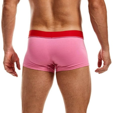 

eczipvz Mens Boxer Briefs Men s Underwear Boxer Briefs - Daytripper Boxer Briefs with Built-in Pouch Support Pink