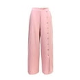 thumbnail image 6 of ShomPort Wide Leg Pants for Women Elastic High Waist Baggy Trousers Lounge Loose Pants with Pocket, 6 of 6