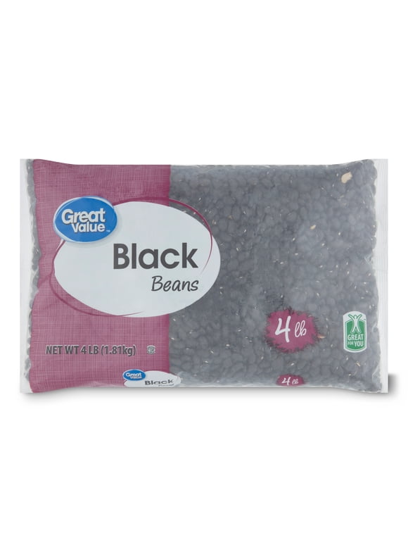 Great Value Black Beans, 4 lb