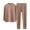 Coffee, variant on POIUYTR Toddler Cotton Thermal Underwear Set Kid Unisex Mock-Neck Long Sleeve Top & Long Pants for Night Sleep & Cold-Day 3-15Y