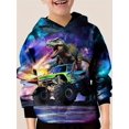 thumbnail image 3 of Sudaderas con capucha con estampado de animales y dinosaurios en 3D para niños y niñas, sudaderas con capucha unisex de estilo Harajuku, ropa de moda para niños, abrigo, 3 of 5
