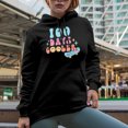 thumbnail image 2 of 100 Days Cooler, Retro School Art Merch Gift, Black Hooded Sweatshirt or Hoodie, Small, 2 of 5