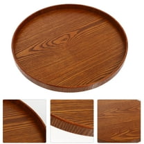 DINHEAROM Serving Tray Wood for Dining 1Pcs 13X13X1in