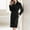 Black, variant on XINXIAOO Womens Soft Robe Warm Shaggy Bathrobe Towel Dress plus Size plus Size Womens Robes Long Robes for Women with Zipper Front Bathrobes for Women Knee Length Shower Towel Dress plus Size Silk