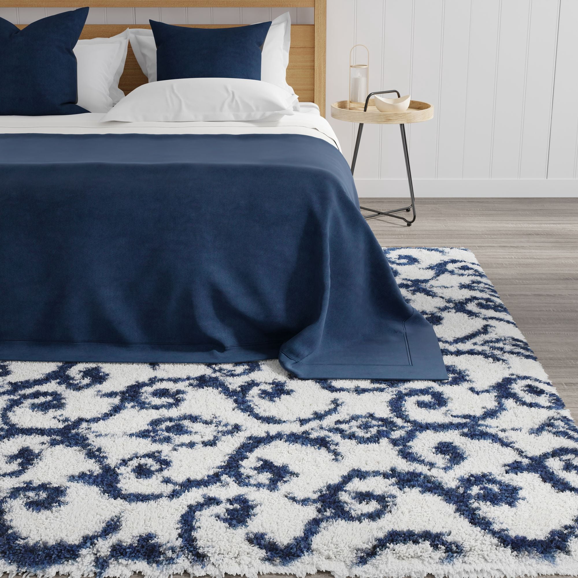 Mason Brooks Indigo Shag CG35A Transitional Geometric 2'6" X 4' Area Rug
