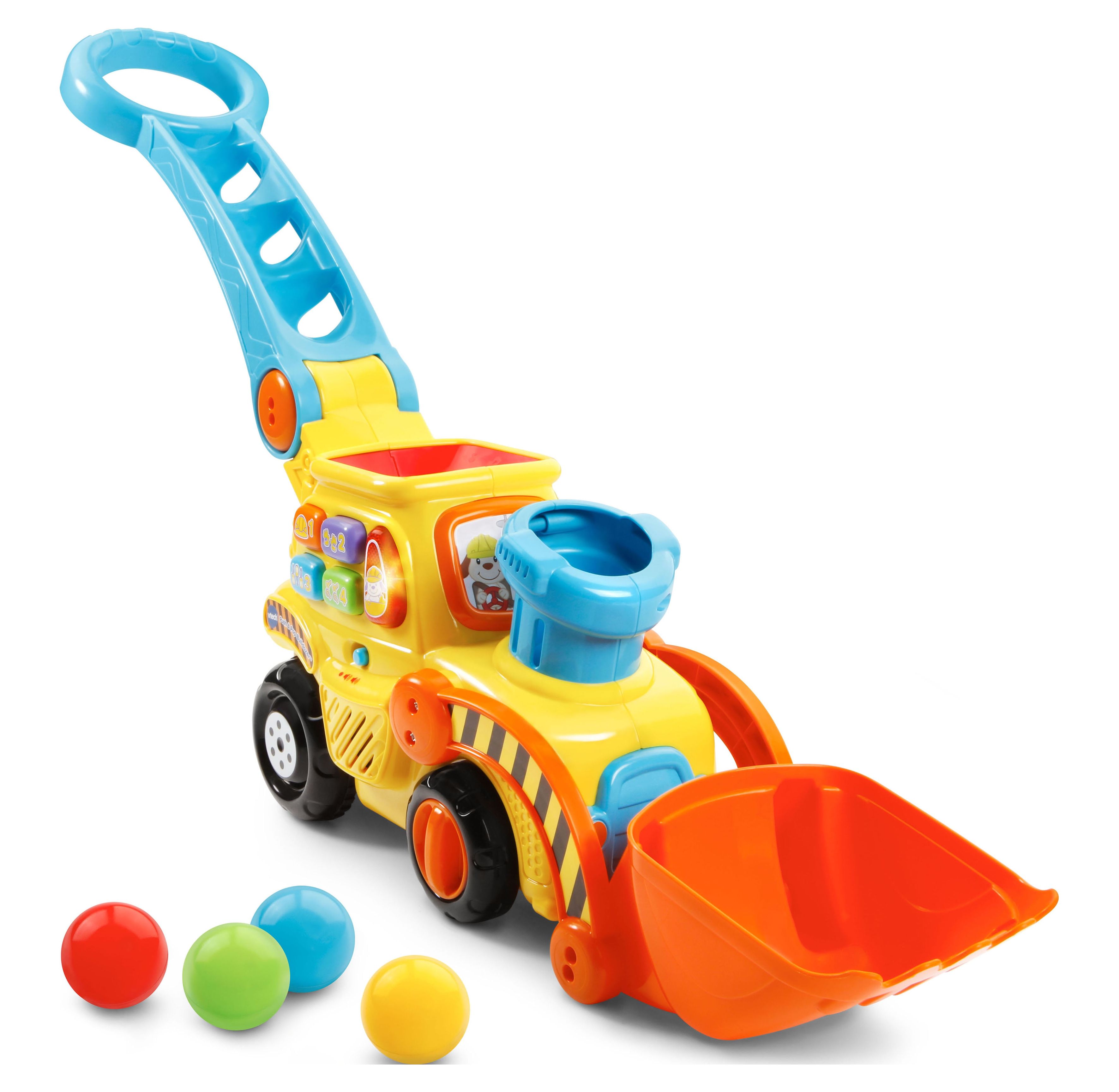 VTech, Pop-a-Balls, Push and Pop Bulldozer, Toddler Learning Toy - image 4 of 12