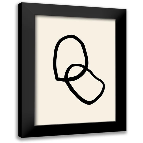 Artographie Studio 11x14 Black Modern Framed Museum Art Print Titled - Shape 03
