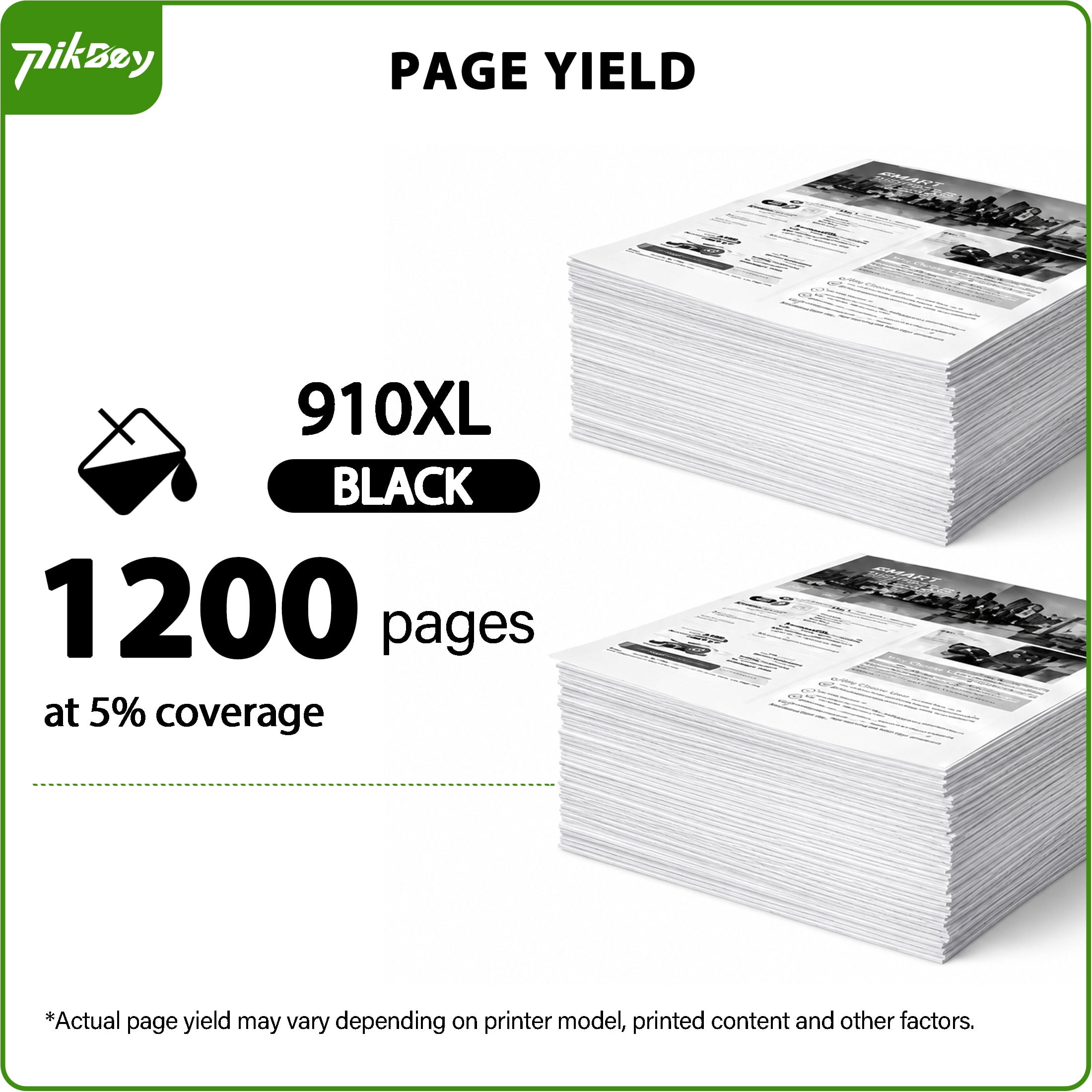 910XL 910 XL Ink Cartridges 1-Pack Black Compatible for HP 910XL 910 Ink Cartridges for OfficeJet 8020 8015e  OfficeJet Pro 8025e 8020e Printer