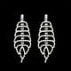thumbnail image 2 of Pendientes colgantes de gota con bor bnca con de imitación de cristal para mujer Zulema Pendientes, 2 of 5