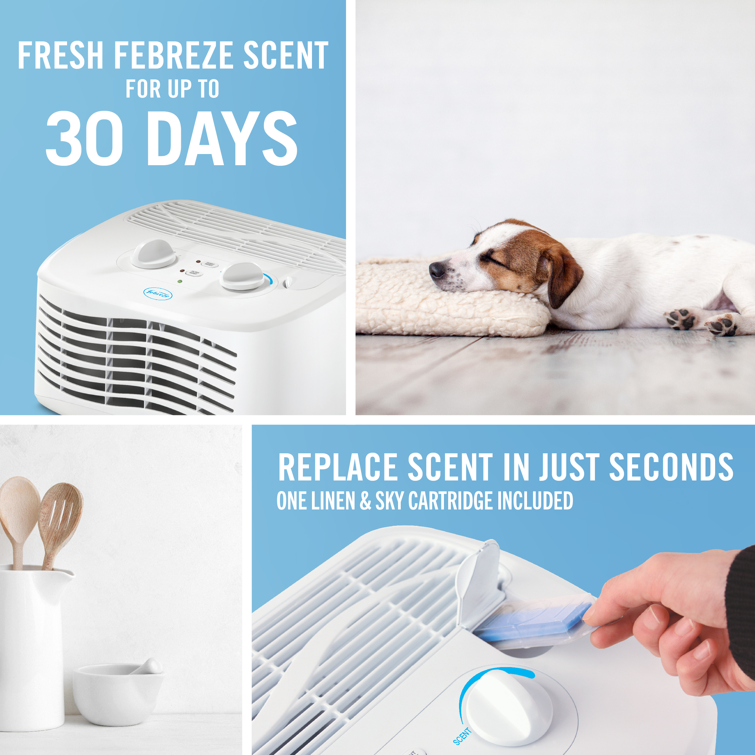 Febreze Tabletop HEPA-Type Air Purifier FHT170W, White - image 4 of 12