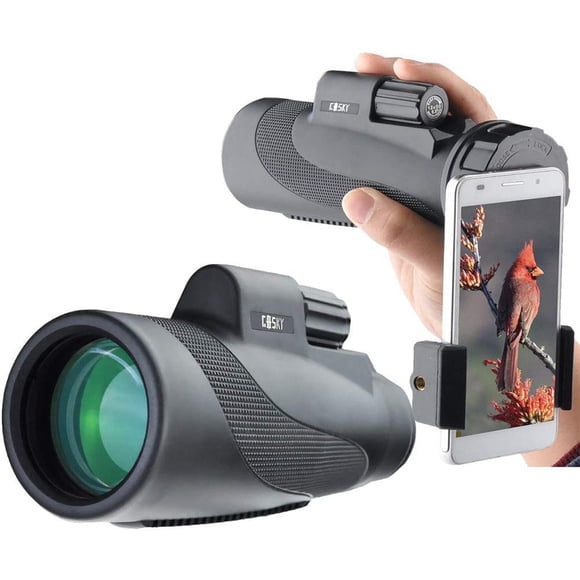 Gosky Titan 12X50 Monocular Telescope with Smartphone Holder - Waterproof Fog-Proof Shockproof Scope BAK-4 Prism FMC for Bird Watching Hunting Campin