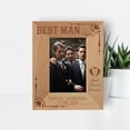 thumbnail image 1 of Best Man Today Best Friend Forever Personalized Wooden Frame 3 1/2" x 5" Brown (Vertical), 1 of 1
