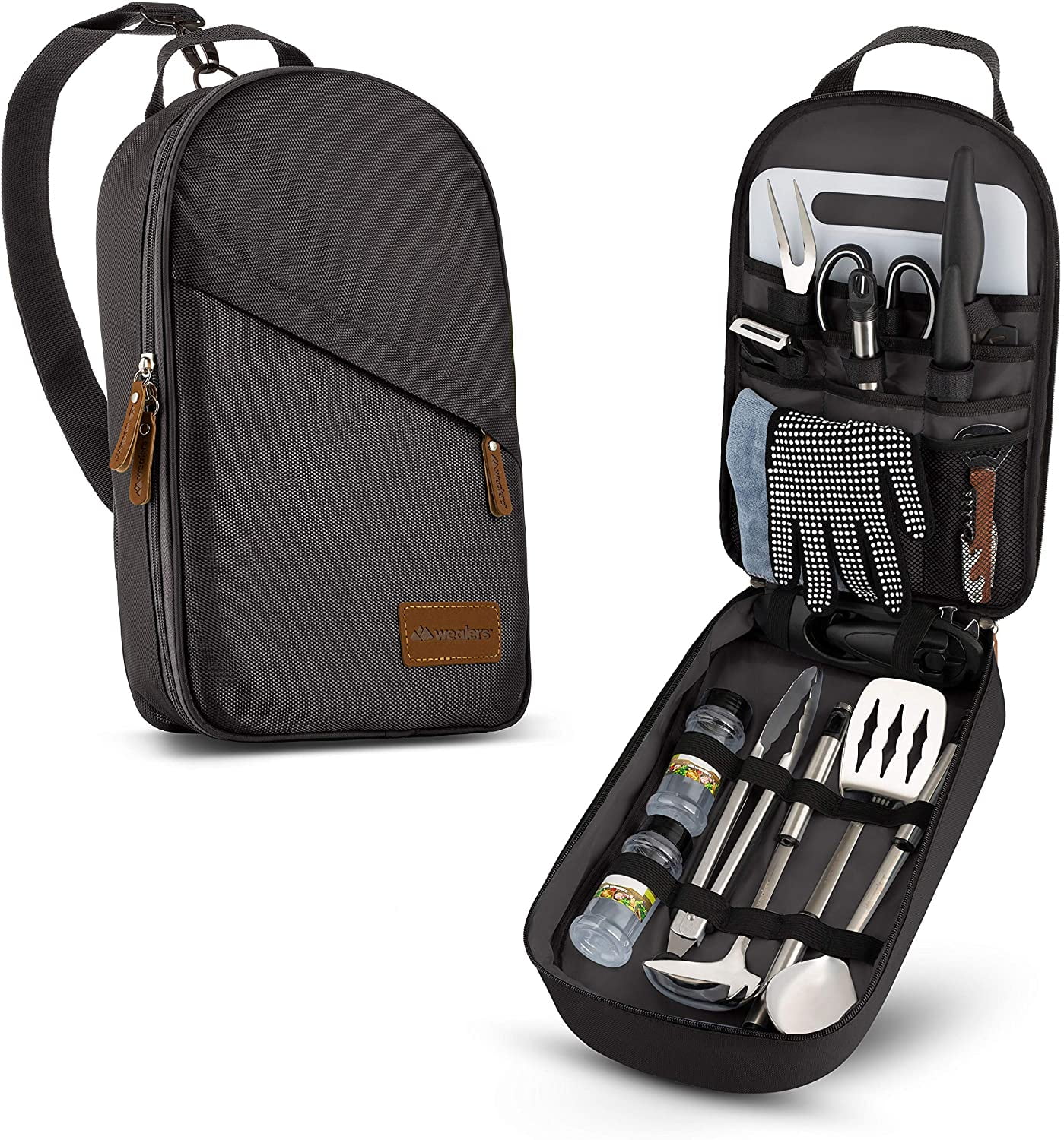 Details about  / Portable Camping Storage Handbag Kitchen Utensil Organizer Travel Set Cookware