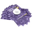 thumbnail image 2 of XMXY Woven Placemats Set of 4 PCS, Purple Fantasy Easter Table Mats Washable Heat Resistant Placemats, 2 of 6