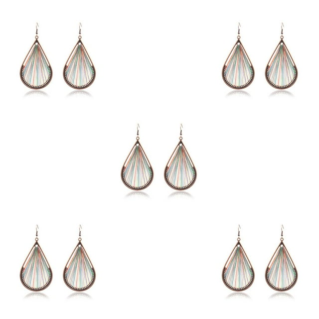 Minnieouse 2 uds pendientes de gota de agua moderno grande femenino personalidad única oído gancho joyería cumpleaños hecho a mano colorido Type2 NO2