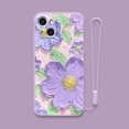 thumbnail image 3 of Funda para teléfono Zefei Wu flores pintura al óleo iphone12 verde matcha, 3 of 5
