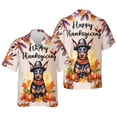 thumbnail image 3 of Happy Thanksgiving Doberman Pinscher Welcome Thankful Fall Autumn Pumpkin Hawaiian Shirt Breathable Summer Unisex Merch Doberman Dog Lover Gifts - 02021, 3 of 6