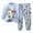 A38-Light Blue, variant on Hessimy Toddler Boys Girls Spring Summer Cute Pattern Print 2Pcs Long Sleeve Soft Sleepwear Pants Pajamas Set(Pink,4-5 Years)