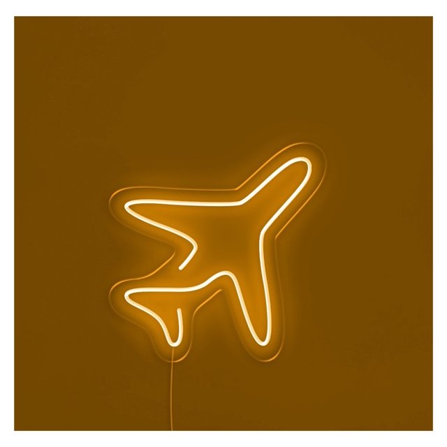 Letrero De Neón Con Forma Avión Para Oficina, Sala Juegos, Dormitorio, Bar, Estar, Fiesta Cumpleaños, Decoración Pared, 16.54x15.75in/42x40cm