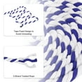 thumbnail image 3 of Unique Bargains 1/2Inch x 25Feet Natural Twisted Cotton Rope 3 Strand Tug of War Rope with Sealing Tape Blue White, 3 of 6