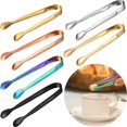 thumbnail image 2 of Pinzas para azúcar, pinzas para caramelos, 6 piezas, pinzas para hielo de acero inoxidable multicolor para fiestas, bodas, favores, barra de ensaladas y cocina Ormromra LKX-1479, 2 of 7