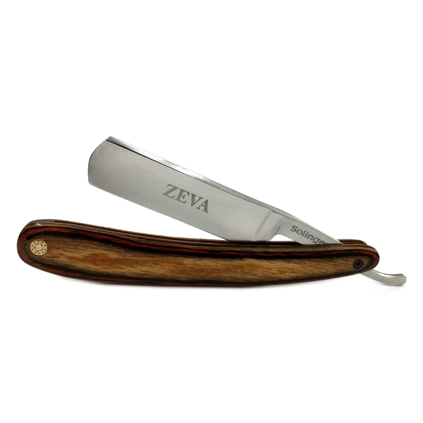 VINTAGE 5 PCS CUT THROAT WOOD STRAIGHT RAZOR MEN'S SHAVING GIFT SET/KIT