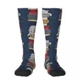 thumbnail image 3 of Cómo relajarse como un gato Otoño Invierno Colorido Mujeres Hombres Mujeres Calcetines Medias de baloncesto transpirables, 3 of 5
