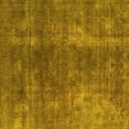 thumbnail image 1 of Ahgly Company Machine Washable Indoor Square Oriental Yellow Industrial Area Rugs, 7' Square, 1 of 4