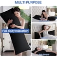 thumbnail image 7 of Parojati 20x54 Inch Memory Foam Adult Body Pillow,  Support for Side Sleepers，Black, 7 of 7