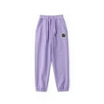 thumbnail image 2 of Holiday Gift Finder 4-10Years Toddler Kids Boys Girls Candy Color Solid Color Leggings Casual Kids Sports Pants Purple 5 Years, 2 of 5