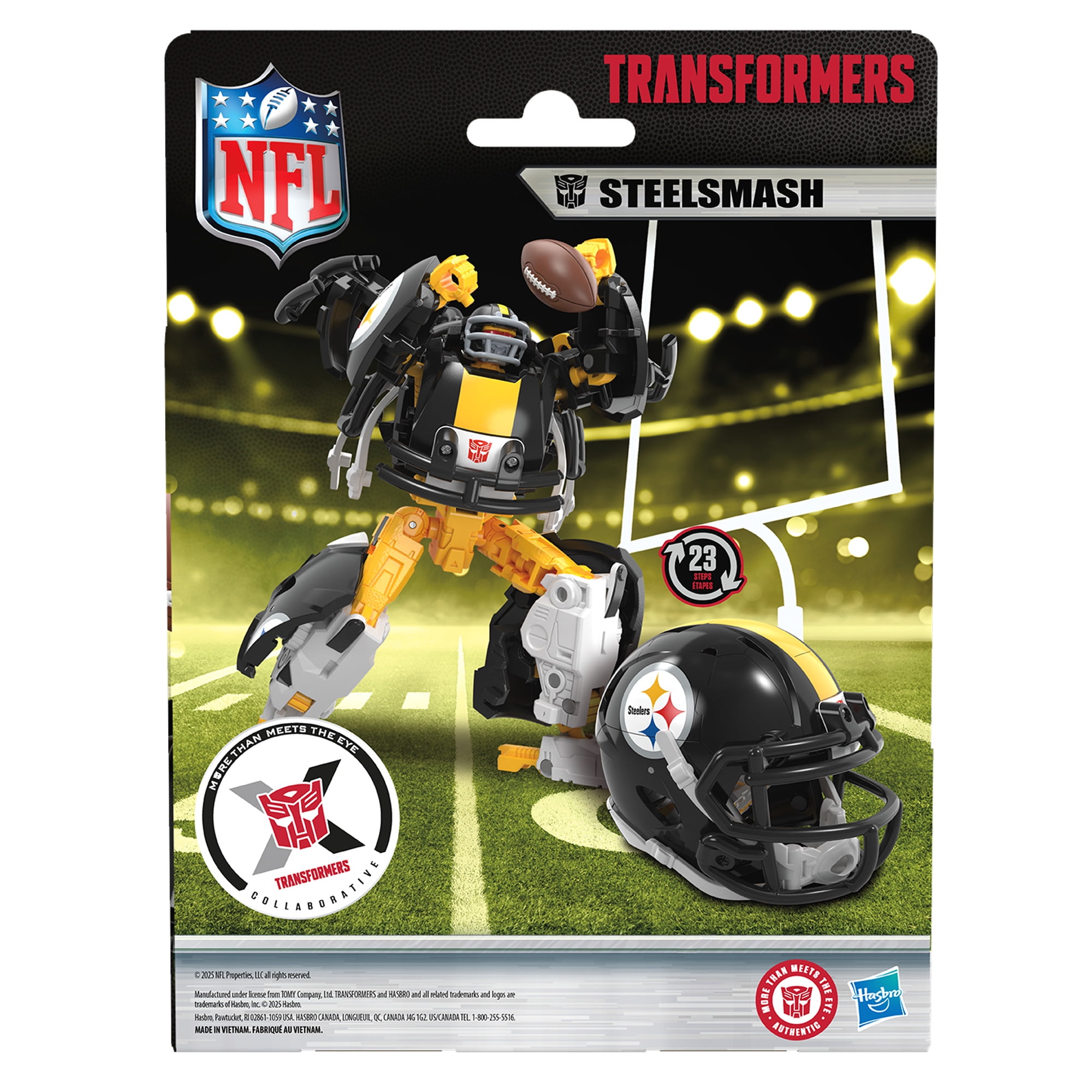 Transformers NFL Pittsburgh Steelers Steelsmash Action Figure