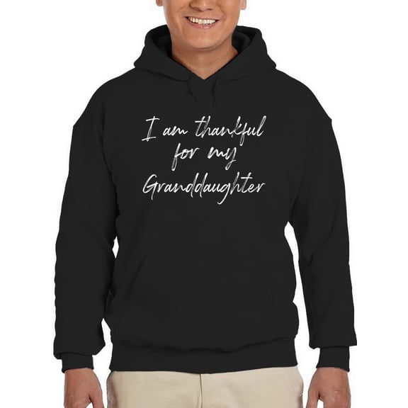 Thankful For My Granddaughter. Hoodie Men -GoatDeals Designs, Male x-Large