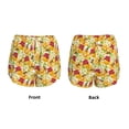 thumbnail image 3 of Balery Bees Honeycomb Jars Of Honey Flowers Pantalones cortos deportivos para mujer con forro y dos bolsillos, elásticos, para entrenamiento, gimnasio, yoga-X-Large, 3 of 7