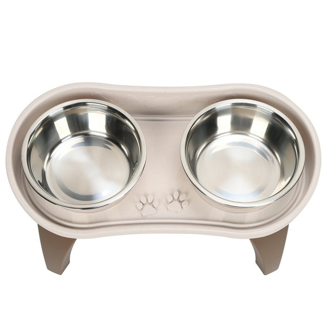 Grande Mangeoire Surélevée, Bol Surélevé en Acier Inoxydable Mangeoire pour Chien Bols Surélevés pour Chien Table à Dîner pour Animal de Compagnie Chat Chien pour la Maison