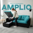 thumbnail image 2 of Bossa | Sofá Modular de 2 Plazas Sofácama convertible  2 en 1 para Sala con Cojines Multifuncional Edmond 207 cm x 68 cm x 41 cm, 2 of 10