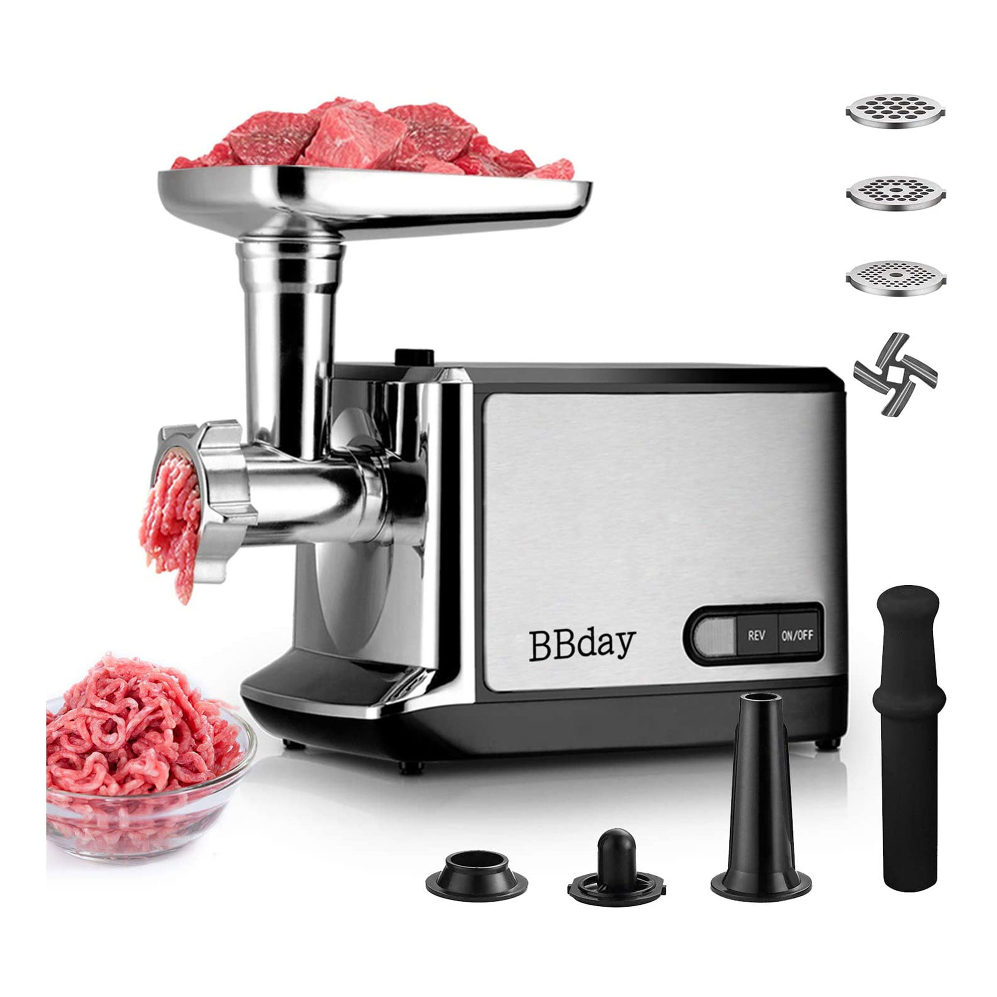 BBday Multifunction Stainless Steel Electric Meat Grinder & Sausage Stuffer  - Walmart.com