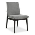 thumbnail image 4 of Moe's Home Collection CHARLIE Fabric Dining Chair -Set of Two Grey Color, 4 of 5