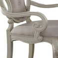 thumbnail image 2 of ACME Ragenardus Wooden Dining Arm Chair in Gray and Antique White Set of 2, 2 of 5