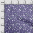 thumbnail image 2 of oneOone Cotton Jersey Purple Fabric Beach Hawaii Conversational Dress Material Fabric Print Fabric By The Yard 58 Inch Wide, 2 of 4