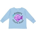thumbnail image 3 of Inktastic Daddy's Fishing Buddy with Cute Purple Fish Boys or Girls Long Sleeve Toddler T-Shirt, 3 of 5