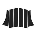 thumbnail image 1 of 6 Piezas de moldura de ventana del pilar de la puerta para Mitsubishi Outlander Sport ASX 2011-2019 Negro Frontal Trasero Izquierdo Derecho Sticker Antirrayaduras Cubierta de Pilares, 1 of 7