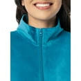 thumbnail image 5 of Athletic Works Women's Soft Velour Zip-Up Track Jacket and Pant Set, Size XS-XXL, 5 of 10