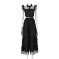 thumbnail image 1 of Disfraz de Mujer con Cinturón Vestido de Miércoles Negro Transpirable para Festivales de Halloween Hugtrwg Para estrenar, 1 of 9