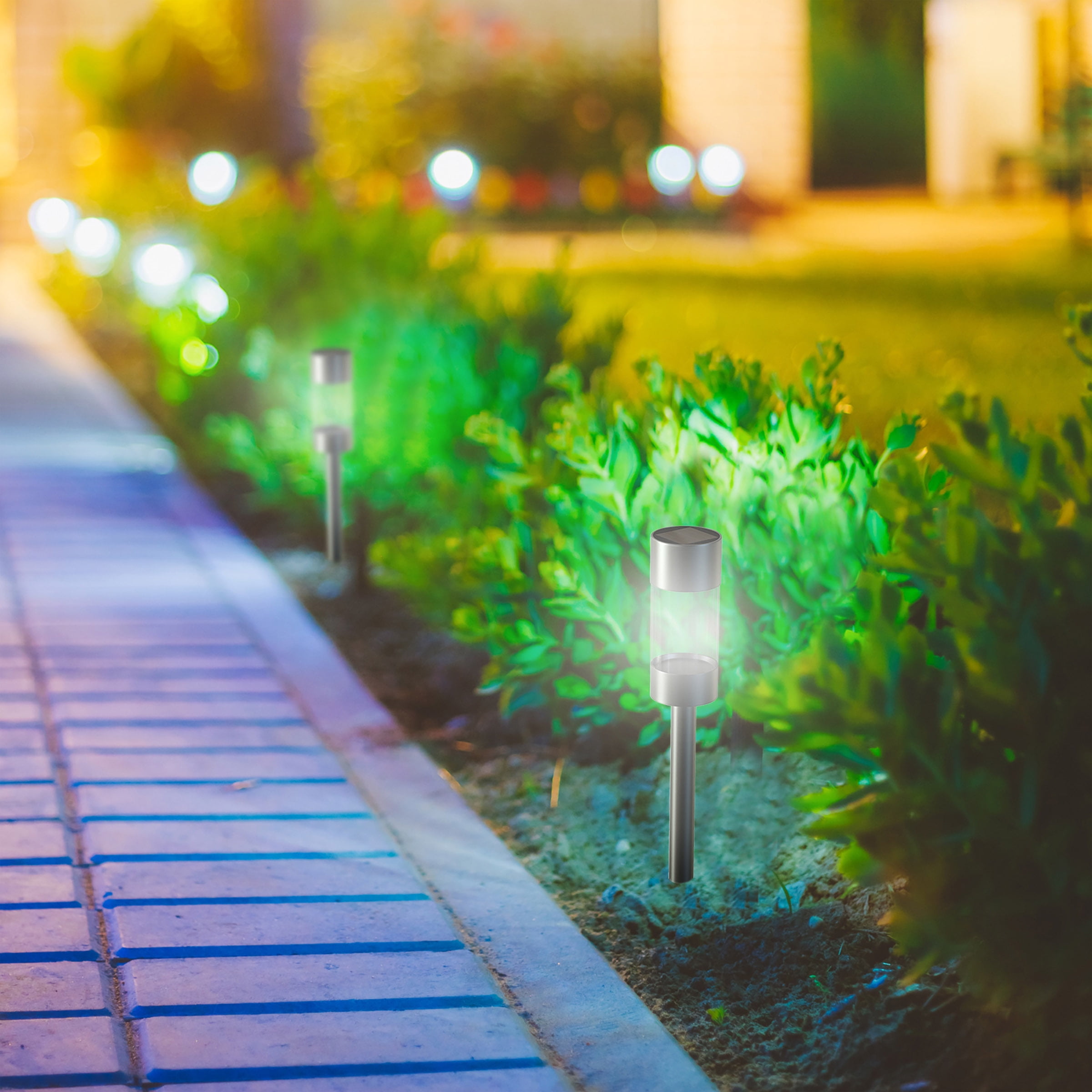 Solar Powered Lights (Set Of 6) Led Outdoor Stake Spotlight Solar Powered Lights (Set Of 6) Led Outdoor Stake Spotlight